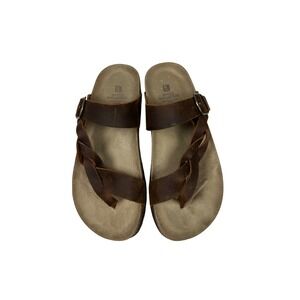 NEW IN BOX! Women's White Mountain Crawford Sandals, Brown Leather, Size 8
